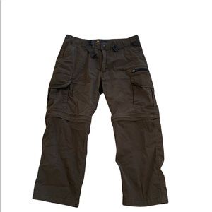 Vintage B.C Olive Green Convertible Cargo Pants